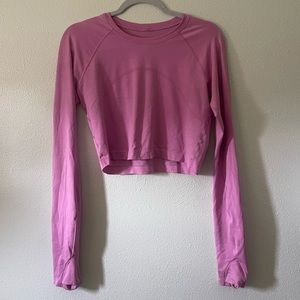 Lululemon- Swiftly Tech Cropped Long Sleeve Shirt 2.0